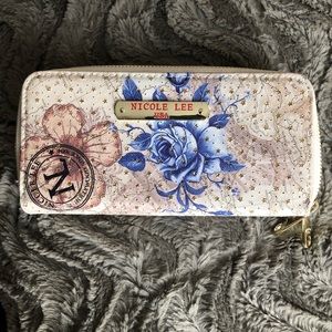 Nicole Lee Wallet- Beige / Floral